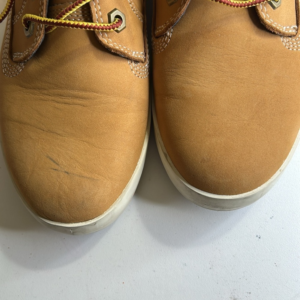 TIMBERLAND ORTHOLITE CLASSIC LEATHER WOMENS WHEAT COLORED BOOTS SZ 7.5 - Picture 7 of 12